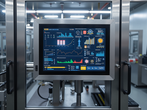 触摸显示器产品展示，集成触控功能的一体化设计